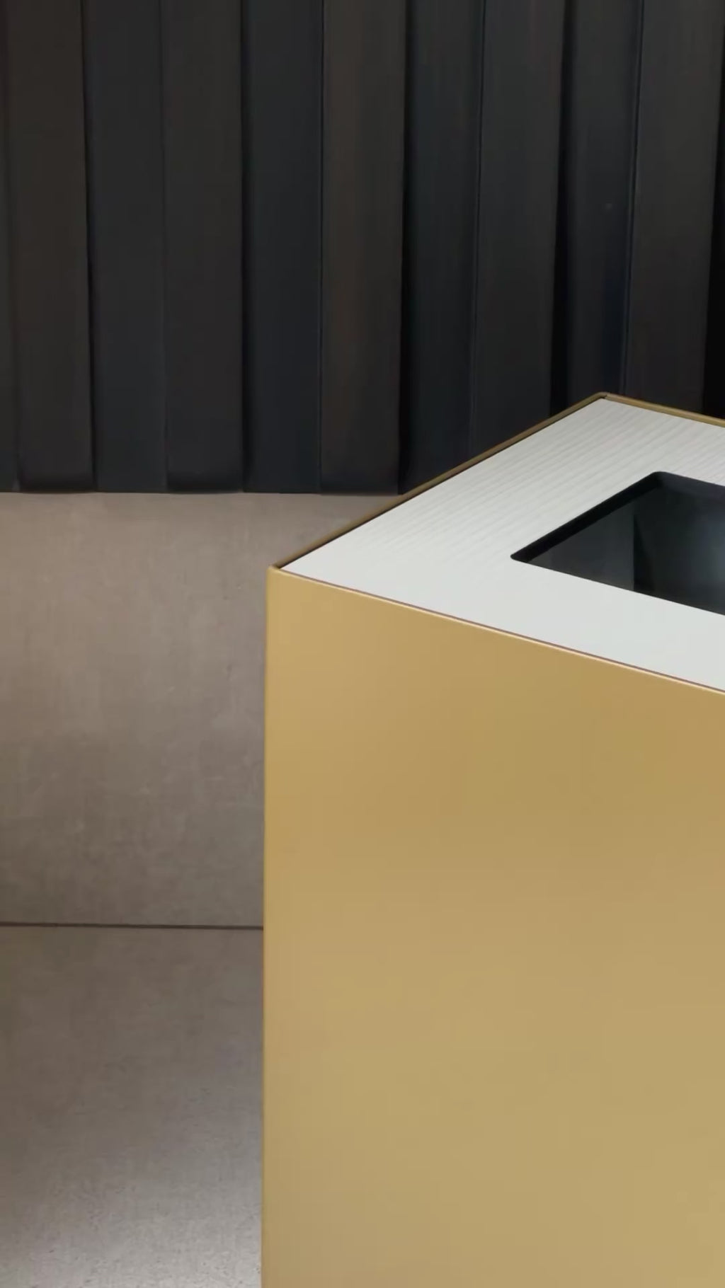 Brass with Wooden Lid Tissue Box