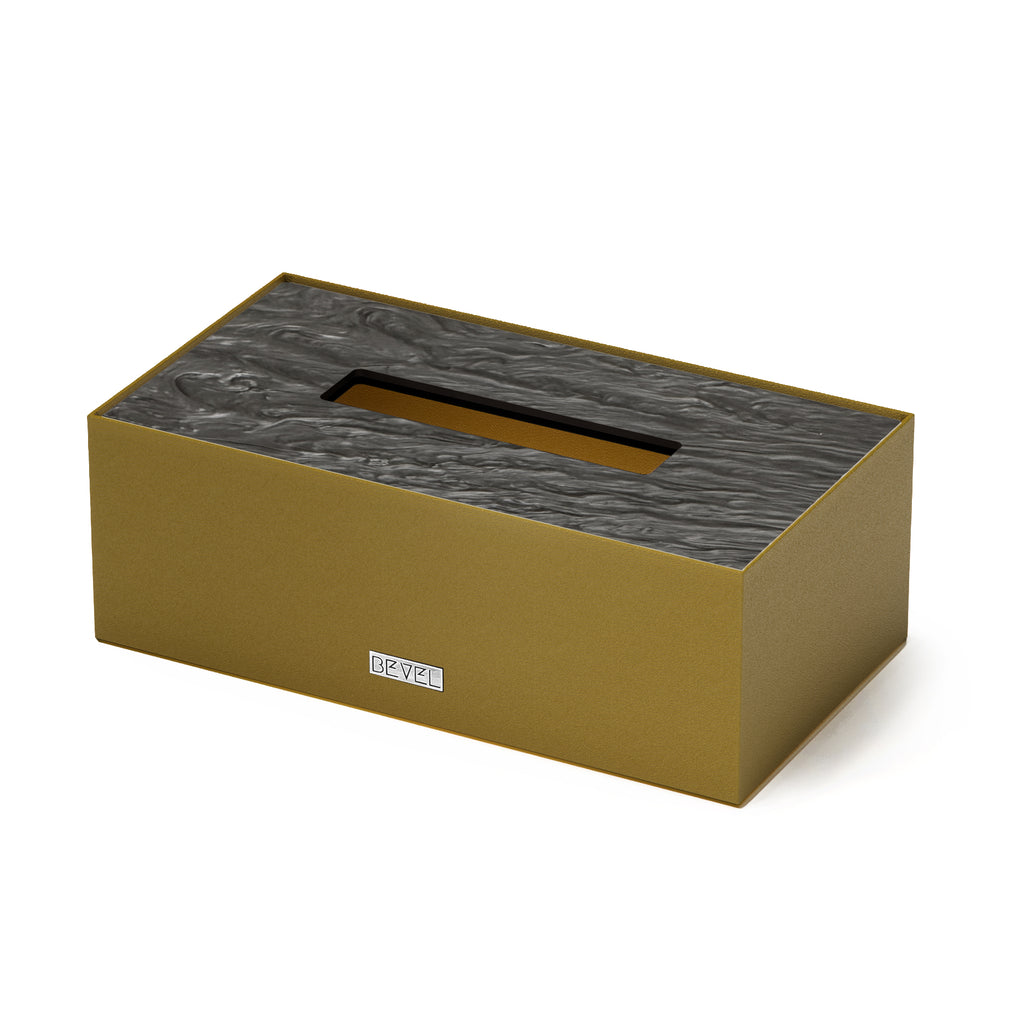 Brass Metal Tissue Box