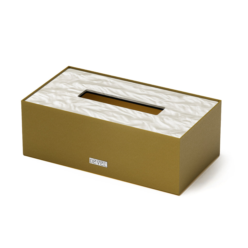 Brass Metal Tissue Box