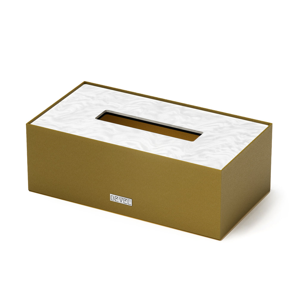 Brass Metal Tissue Box